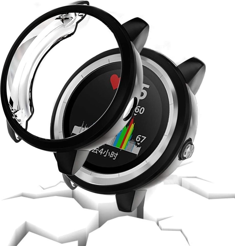 Strap-it Garmin Vivoactive 3 TPU-Schutzhülle (Schwarz)