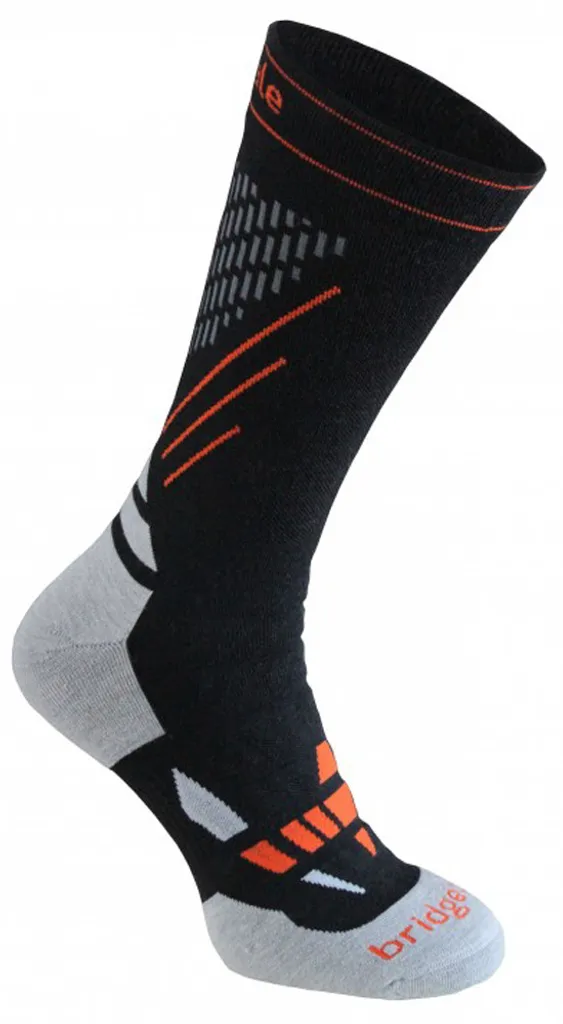 Chaussettes de ski nordique en laine mérinos Bridgedale noires XL