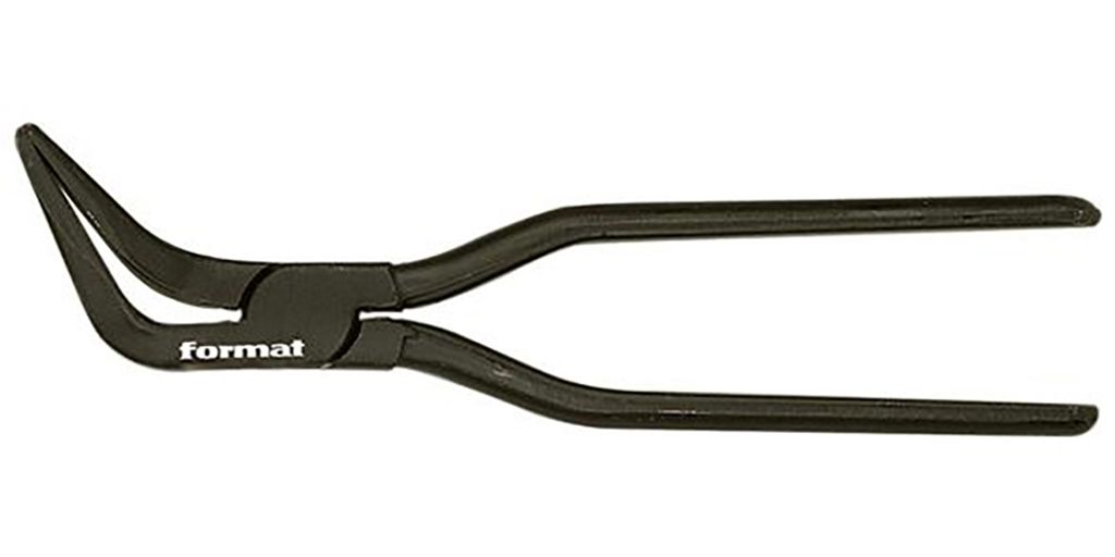 FORMAT Falzzange 90 Grad, gebogen, Länge:270 mm, Form:45° gebogen, Maulbreite:60 mm
