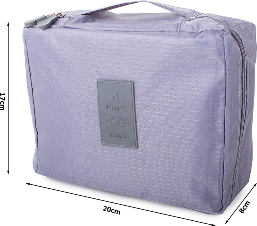 INVODA 2 Wasserdichte Reisetaschen – Kosmetiktasche & Kulturbeutel, 22x18x8 Cm, Mit Trennwänden – Perfekt Für Reisen