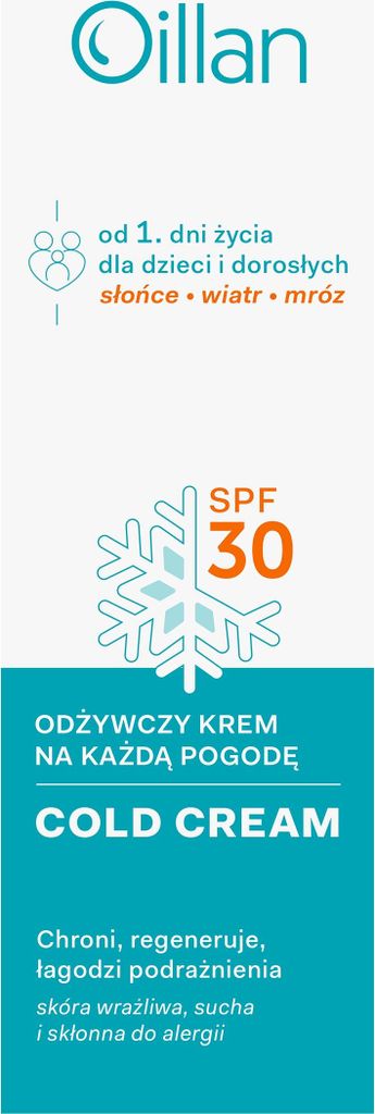 OILLAN COLD CREAM pflegende Gesichtscreme LSF 30 für jedes Wetter 50 ml