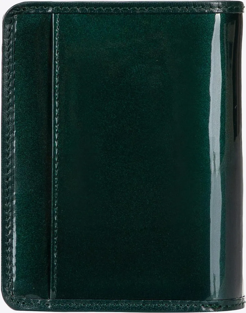 Portefeuille Wittchen cuir verni vert format vertical haute finition - 3