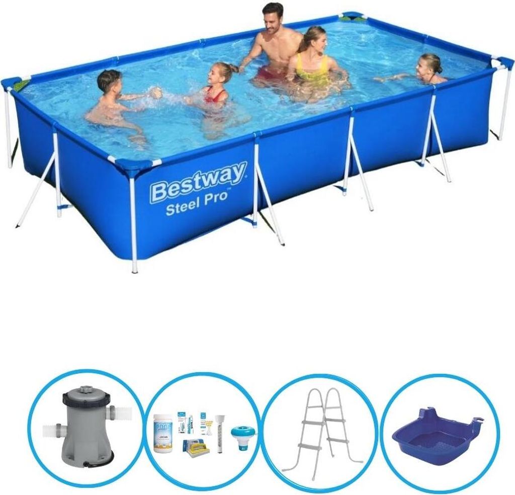 Bestway Pool Steel Pro - Mit Zubehör - 400x211x81 cm