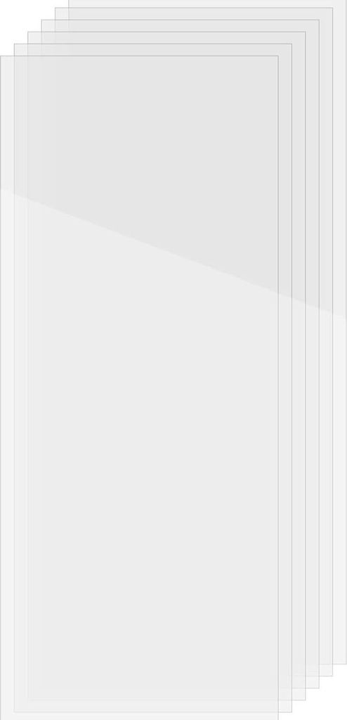 6 Stück 8 x 15,5 Zoll große PET-Entlüftungsabdeckungen mit transparentem Klebstoff für Zuhause, Wohnmobil, HVAC, Klimaanlage, Boden, Wand, Deck...