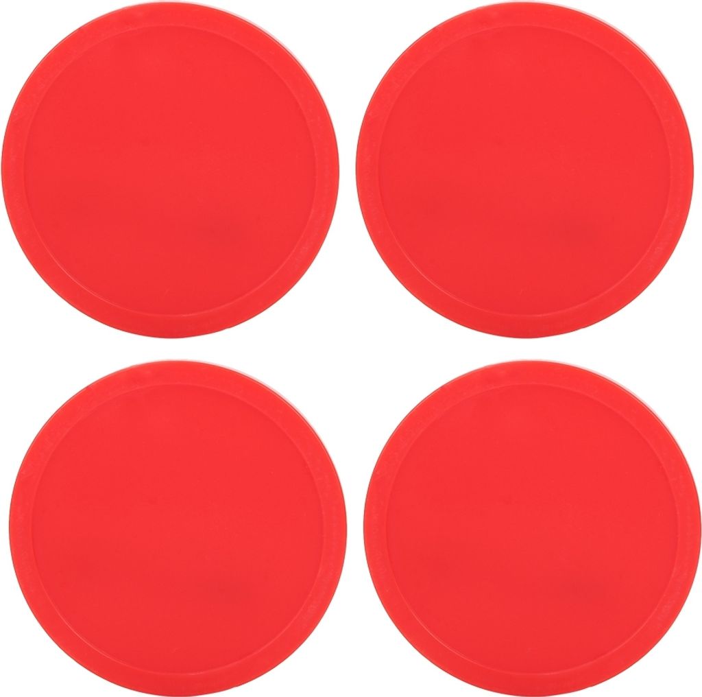 4 Stück Air-Hockey-Pucks aus Kunststoff, Ersatzscheiben für Tischhockey-Spiele, Größe S