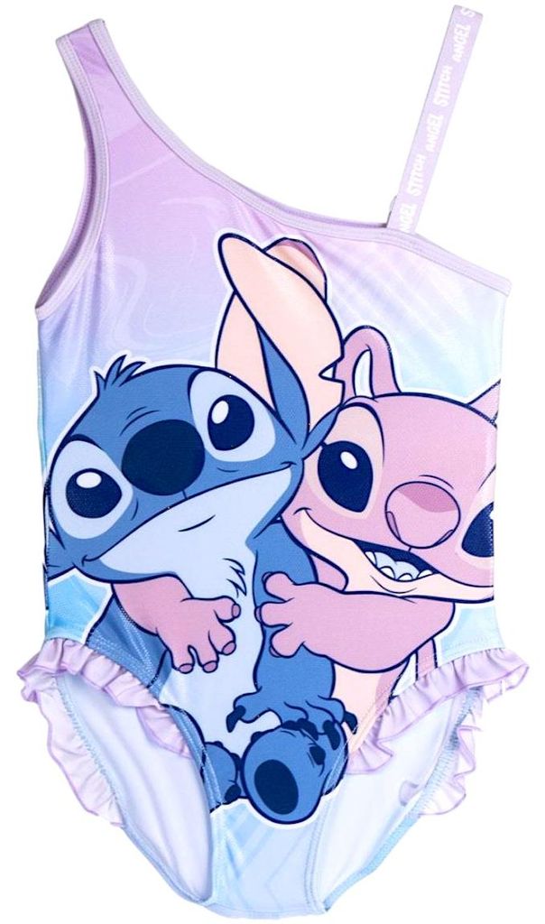 Badeanzug Disney Stitch & Angel Lila 128 cm Produktbild 