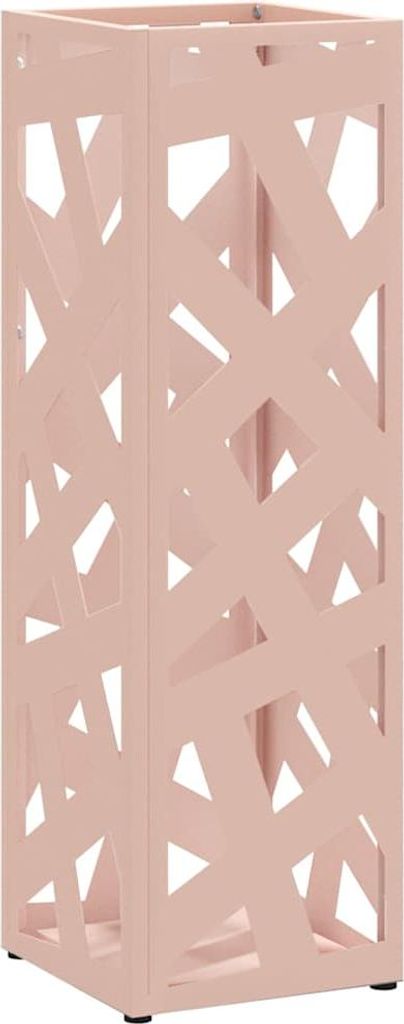 Sonnenschirmhalter mit Speicher Rosa 15,5 x 15,5 x 49 cm Metall