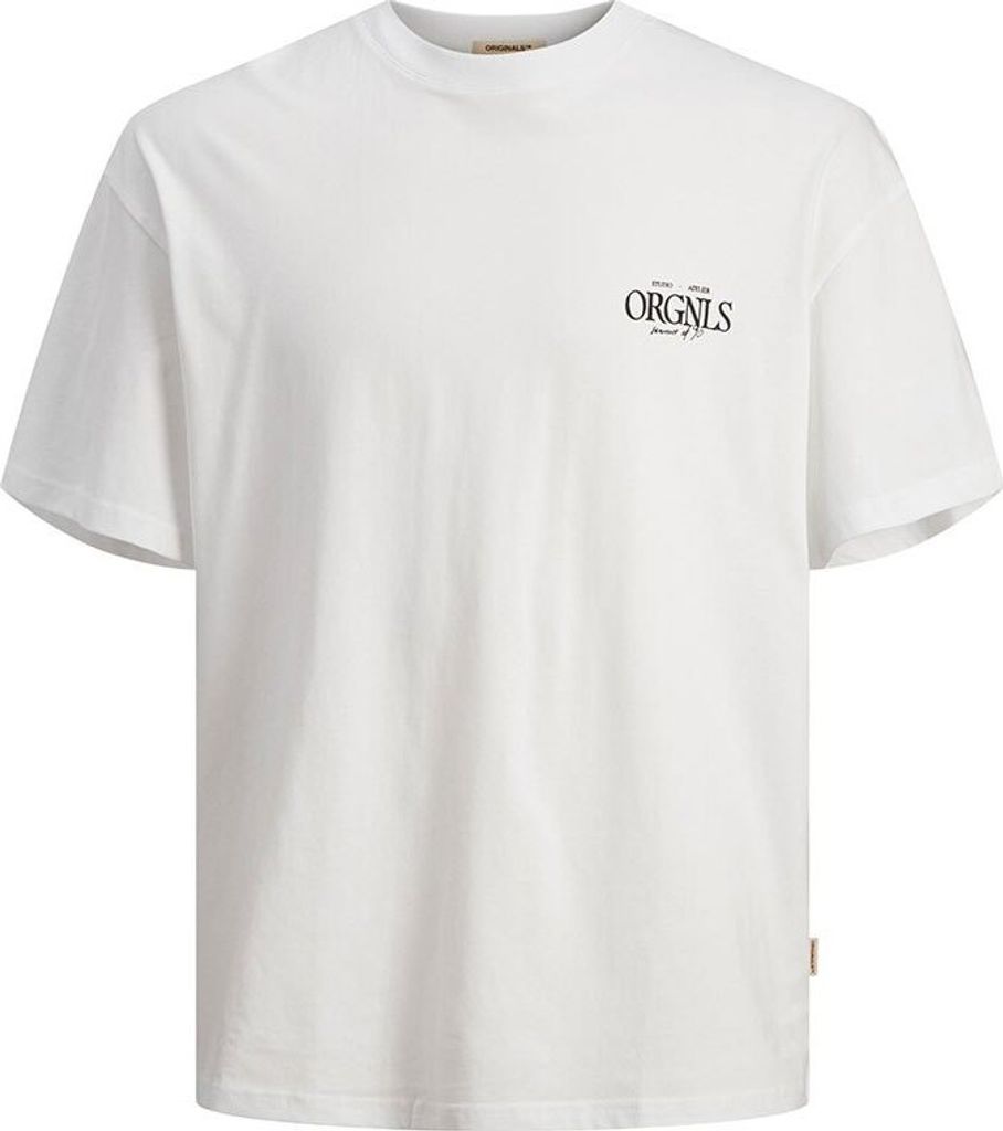 Jack & Jones Noto Type Photo Kurzarm-t-shirt Weiß S Mann Weiß S