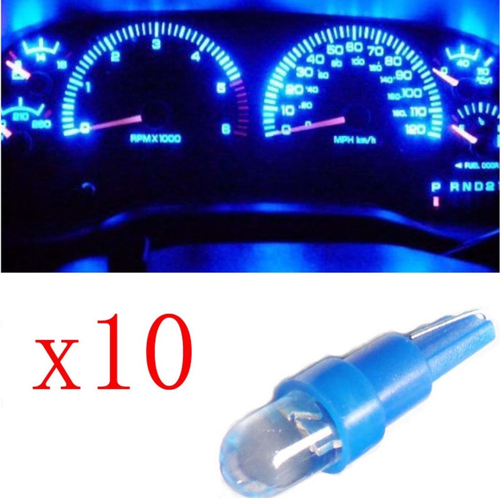 10 stš¹cke T5 led 17 37 73 74 SMD Auto LED Lampe Auto Armaturenbrett Instrument Glš¹hbirne 12 V Blau