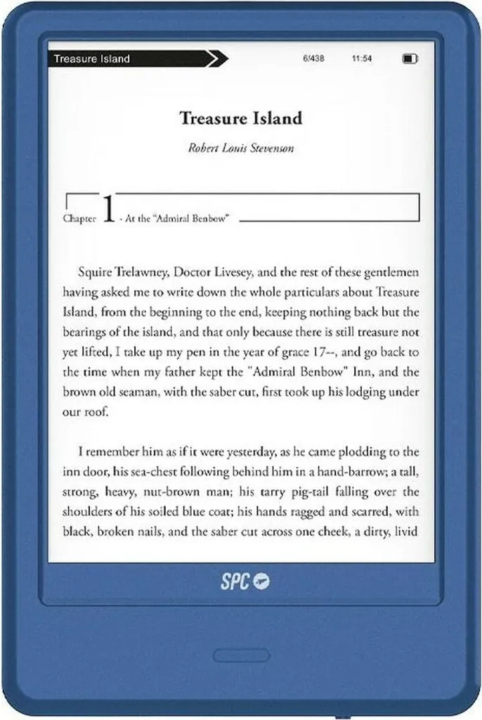 eBook SPC 5615A Bleu - Liseuse Numérique Écran Haute Résolution 6 Pouces