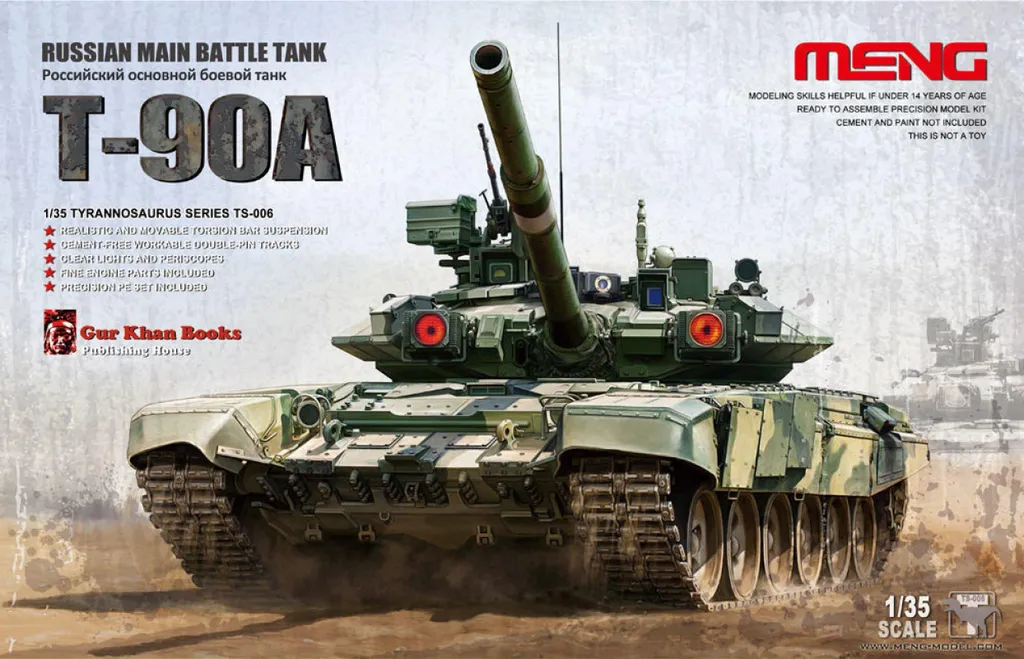 MENG TS-006 Char Russe T-90A Maquette de Combat Blindé Échelle 1/35