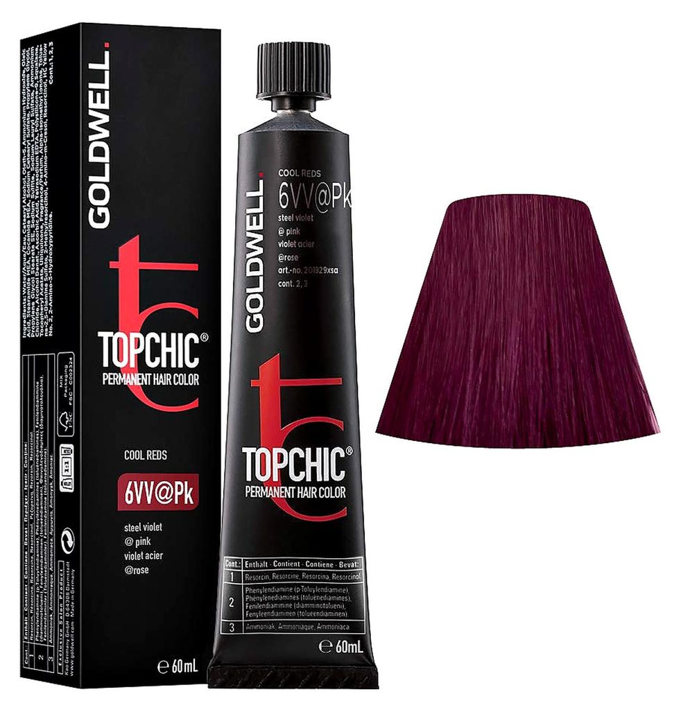 Goldwell Topchic Elumenated, Violett, 6VV@PK, Steel Violet Produktbild 