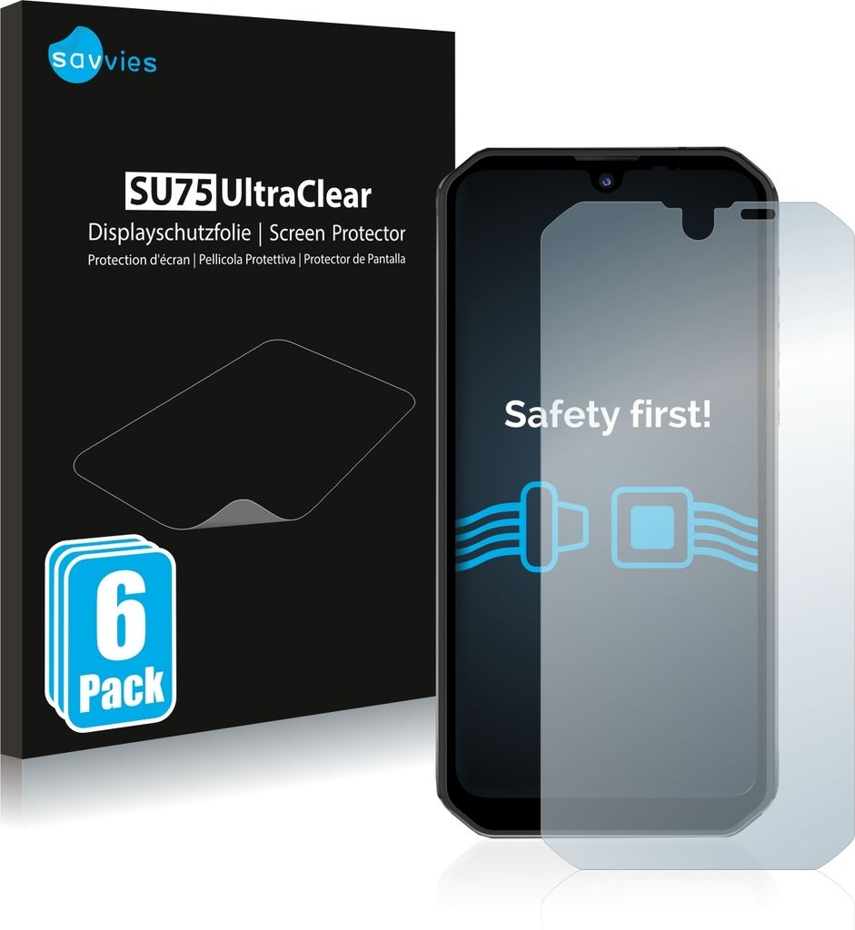 6x Für Blackview BV9900 Schutzfolie Savvies Displayschutz Display Schutz Folie Klar Transparent