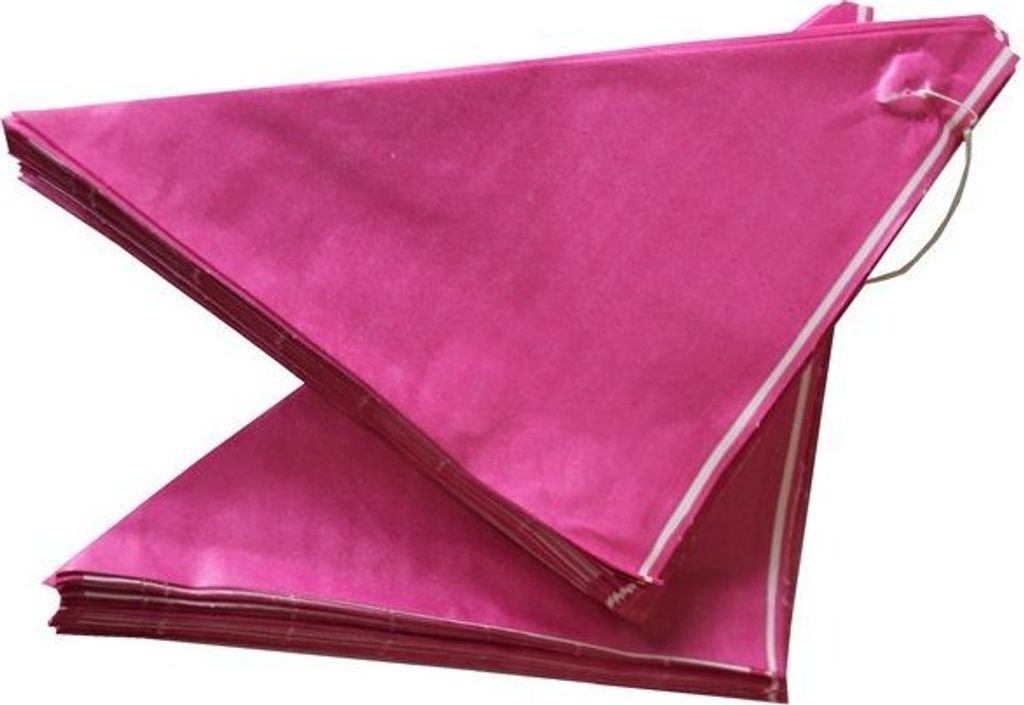 Spitztüten aus Papier, PINK, gefädelt,  125 g/ 19 cm 1000 Produktbild 