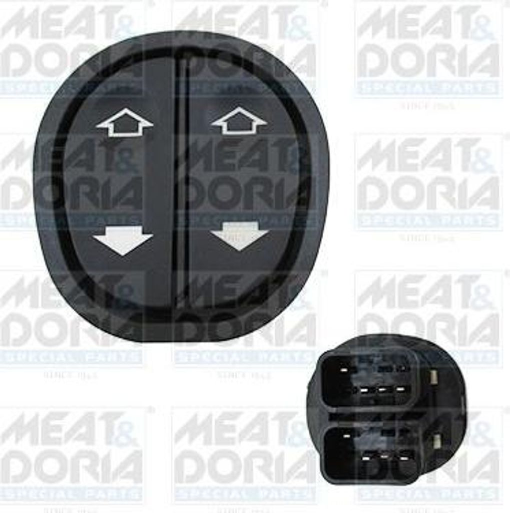MEAT & DORIA 26043 Schalter, Fensterheber OE 96FG14529BC kompatibel mit Transit, Tourneo, KA, Puma, Fusion, Fiesta