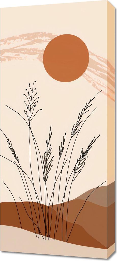 Bild 40x90cm Goldene Halme