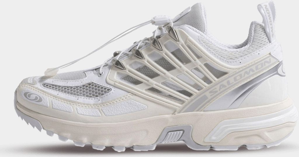 Salomon ACS Pro Advanced Vanilla Ice White beige Cream XT6 XT4 - 38 2/3