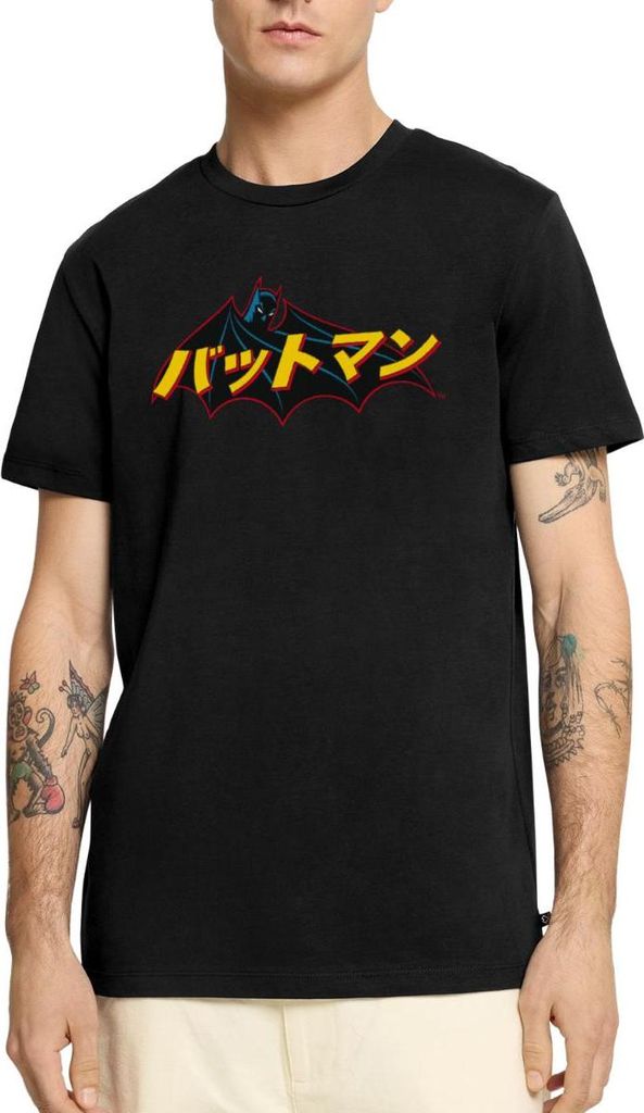 Spreadshirt DC Comics Batman Japanische Schriftzeichen Männer Premium T-Shirt, XL, Schwarz