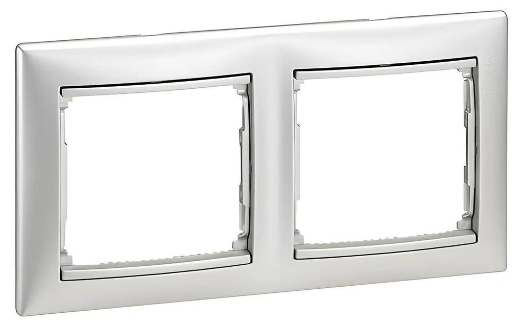 Dvojrámček Legrand Valena 770152 strieborná metalíza Obrázok produktu 