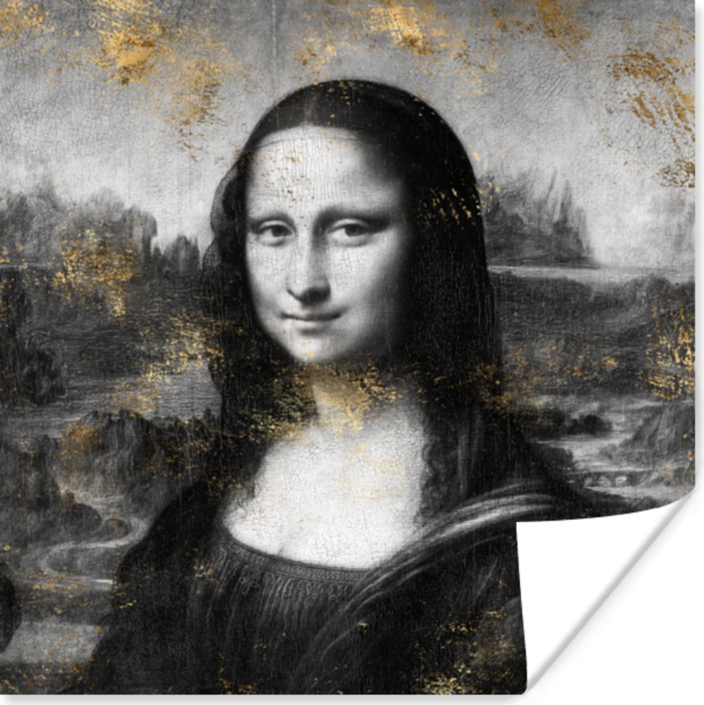 MuchoWow Poster Mona Lisa - Leonardo da Vinci - Kunst 50x50 cm - Wohnzimmerdekoration