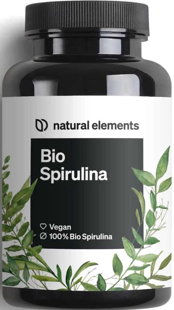 NATURAL ELEMENTS Organiczne tabletki spiruliny Zdjęcie produktu 