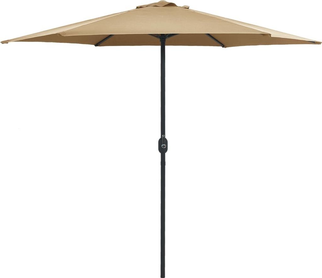 Sonnenschirm mit Aluminium-Mast 270x246 cm Taupe