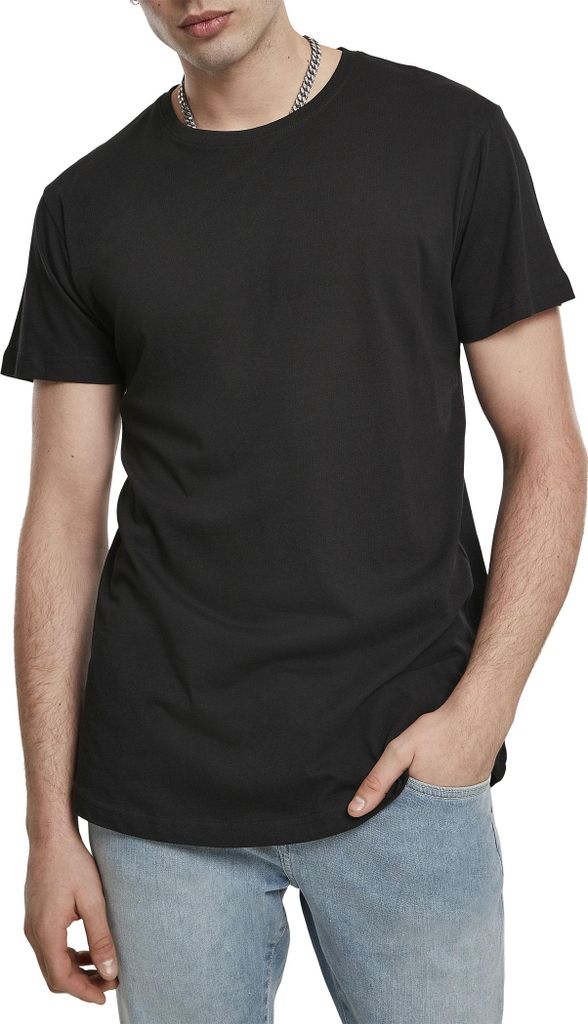 Mivaro Herren T-Shirt extra lang - Longshirt aus Baumwolle mit Rundhals, langer Schnitt in Überlänge, Regular Fit, Größen S bis 5XL