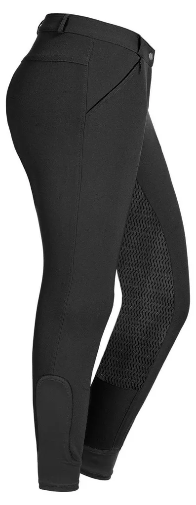 Pantalon d'équitation galbant noir Dahlia Waldhausen silicone en D44