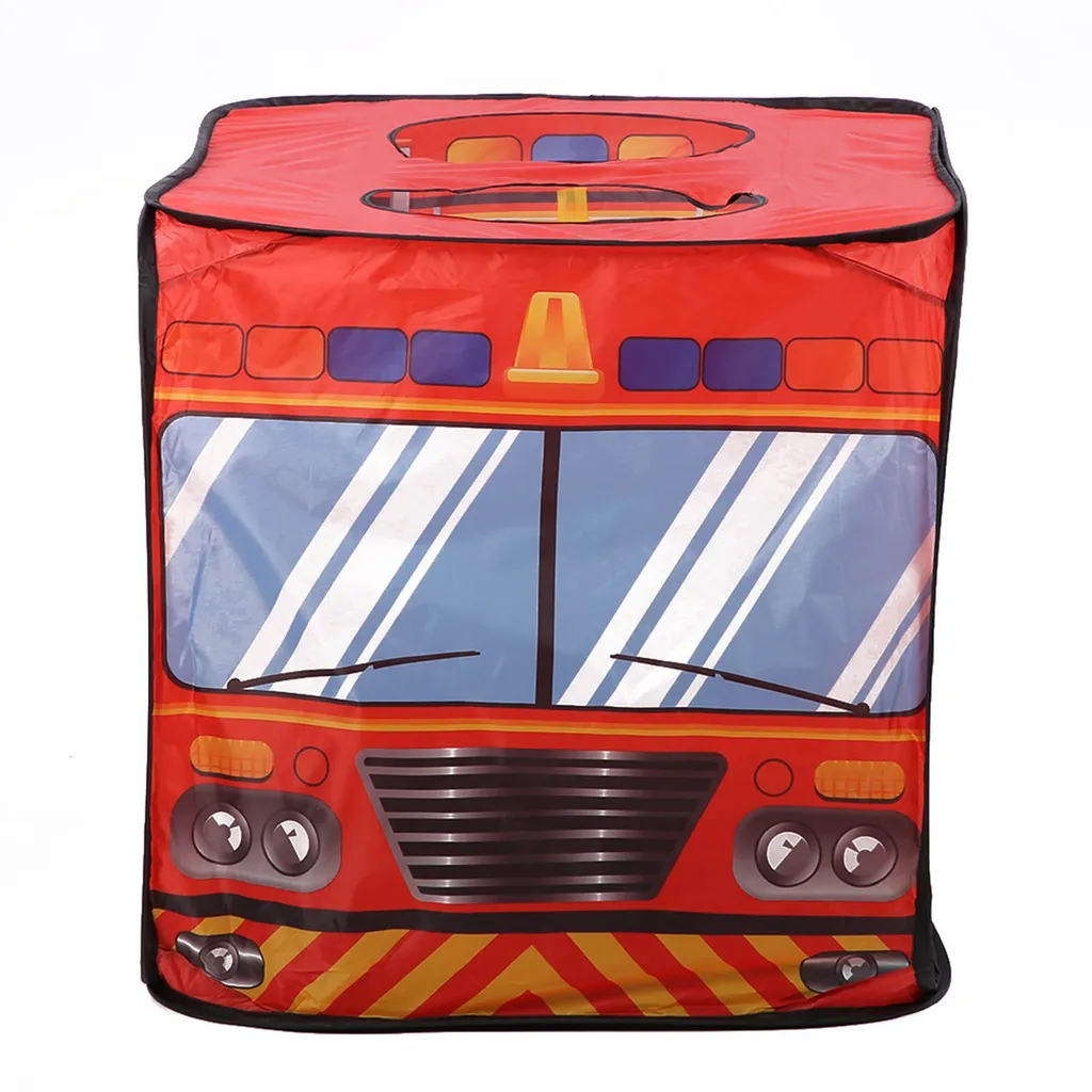 Tenda Gioco Educativa Camion Pompieri | Casetta per Sviluppo Bimbi