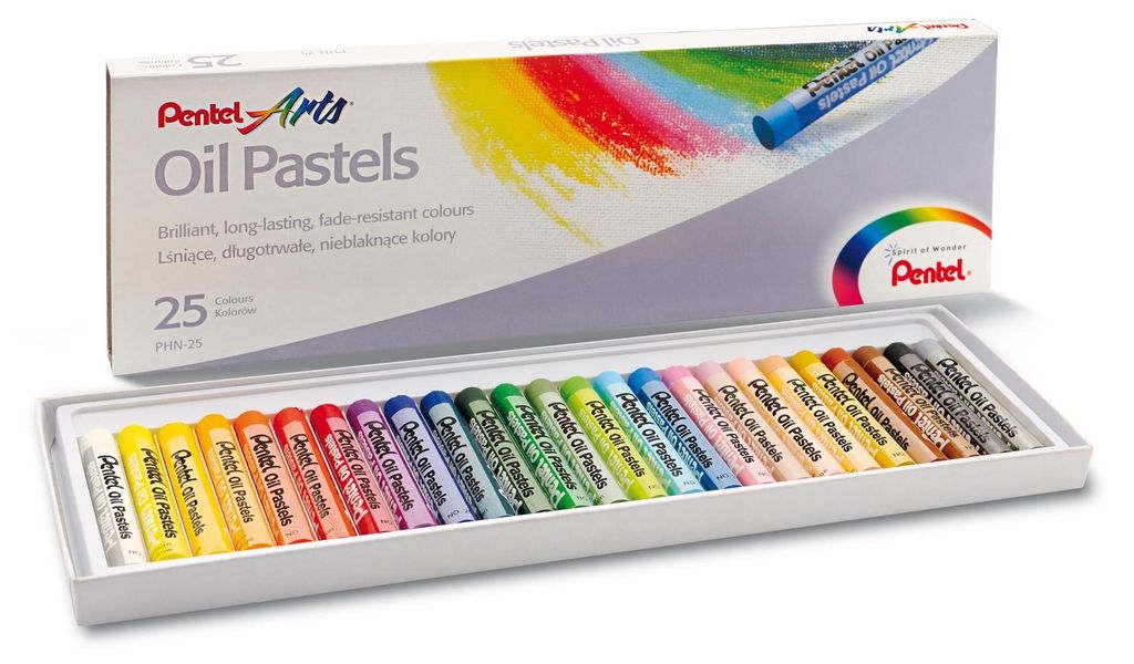 Pentel, Olejové pastelky, 25 farieb Obrázok produktu 