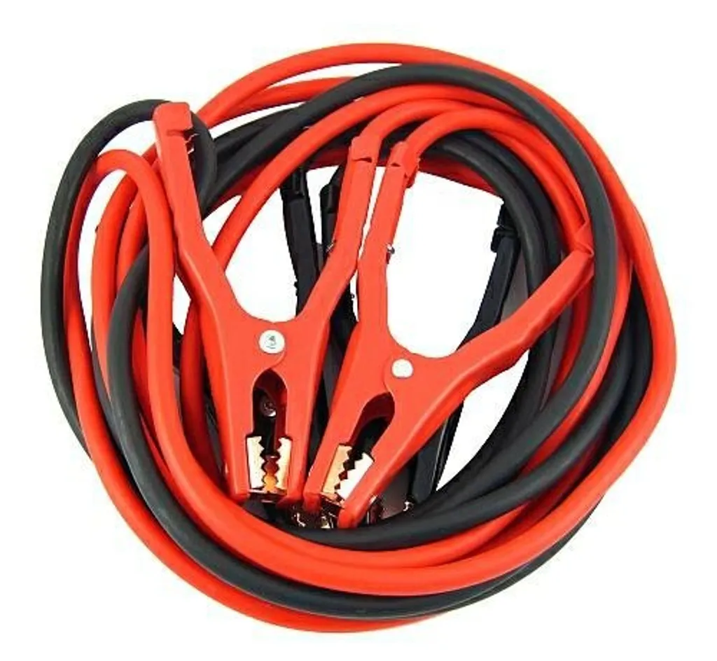 LZQ Cavo di avviamento, 2 x 6 m, 1200 A, cavo di avviamento, cavo per batteria, per auto, 12 Volt/24 Volt con protezione da sovratensione
