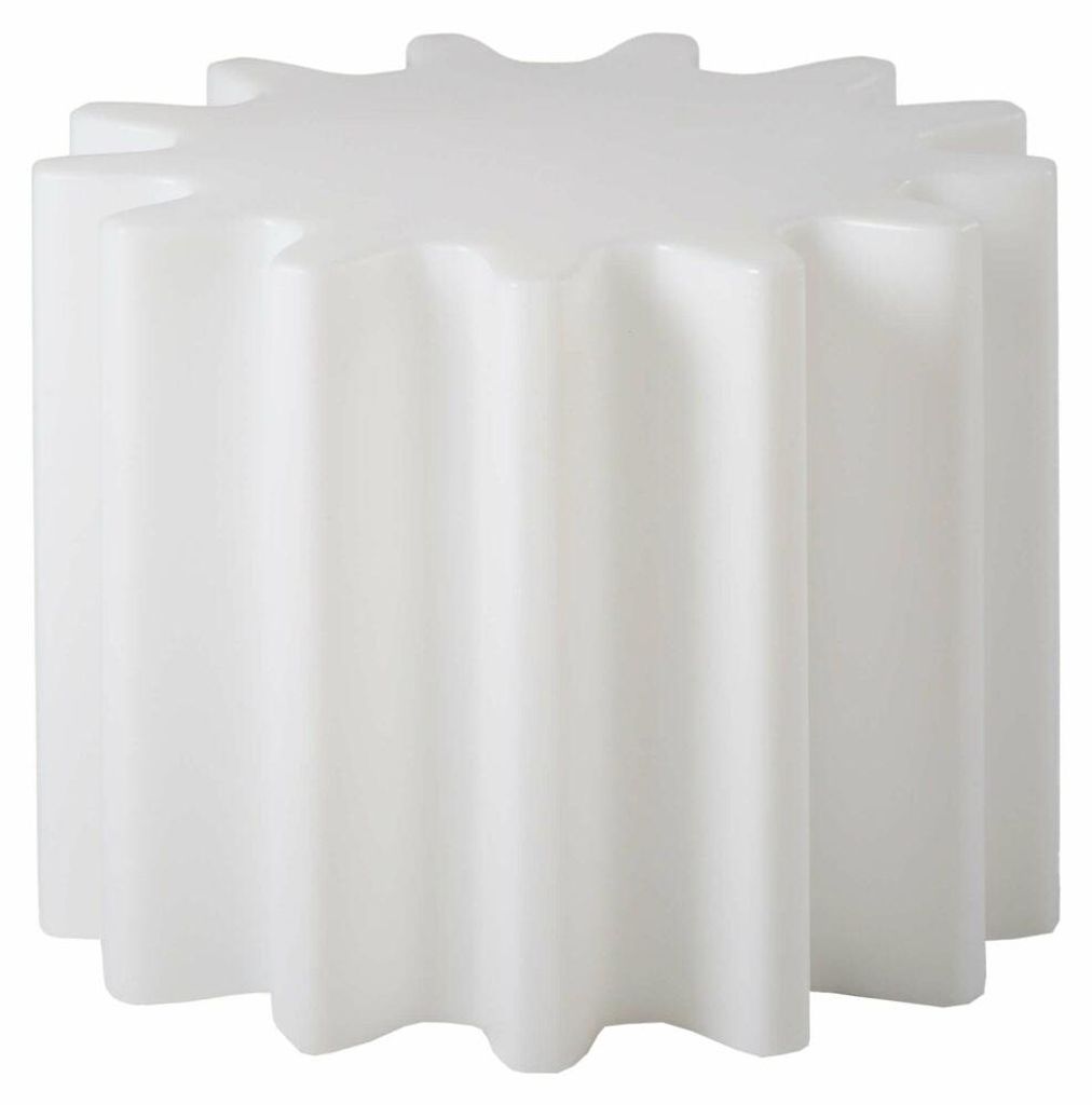 Moderner Hocker Couchtisch für Garten & Outdoor Gear Slide - Weiß