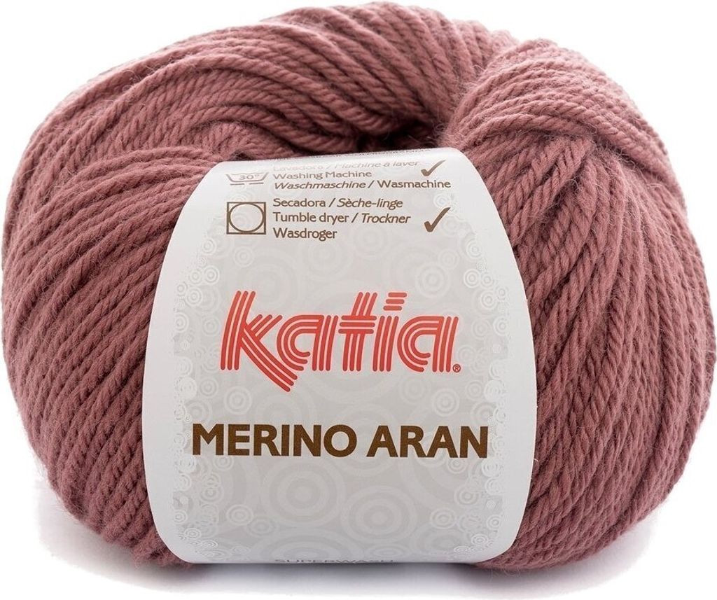 Katia Merino Aran 84 Very Dark Rose Strickgarn