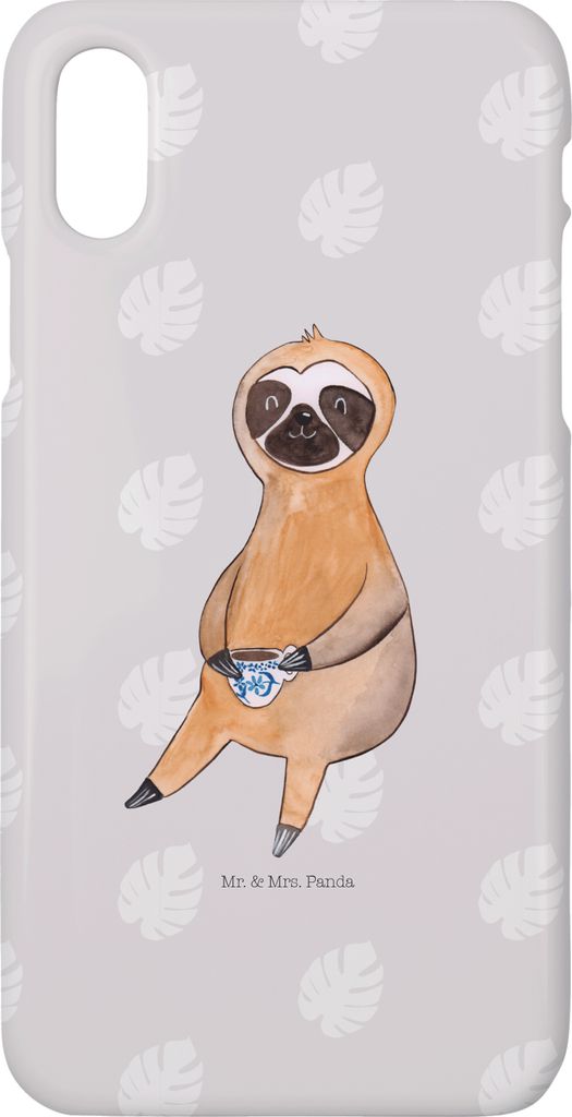 Mr. & Mrs. Panda Iphone 10 Handyhülle Faultier Kaffee - Produktbild 
