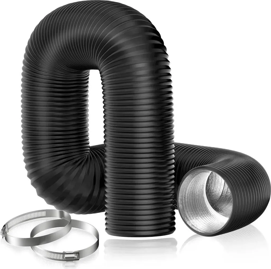 Tuyau chauffage diesel extensible 2m noir flexible universel auto