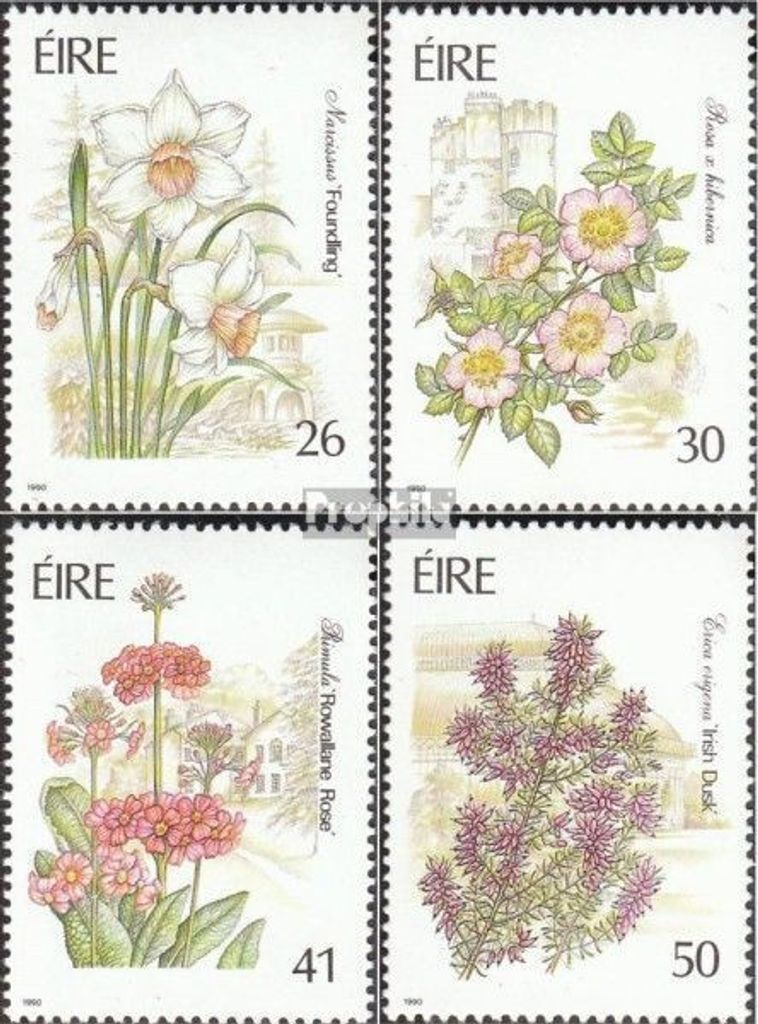 Briefmarken Irland 1990 Mi 729A-732A (kompl.Ausg.) postfrisch Gartenblumen