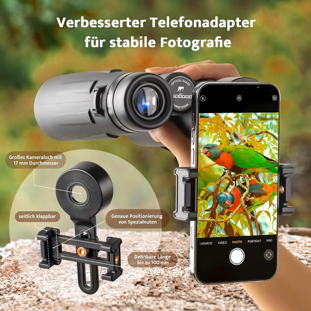 12x42 profesionální HD dalekohled s vysokým zvětšením Obrázek produktu 4