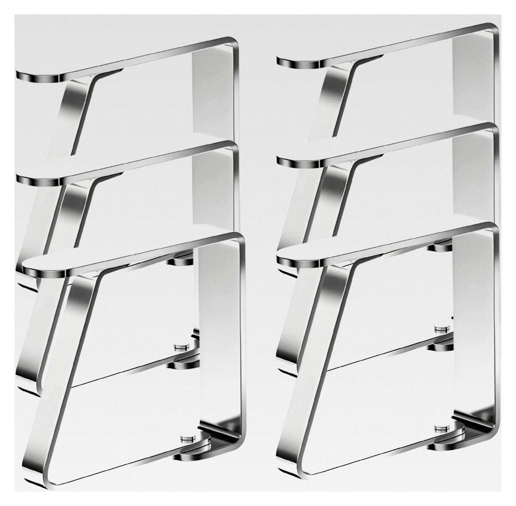 Tischklammern 6 Stück | Edelstahl | Clips für Tischdecken | Kein Verrutschen mehr