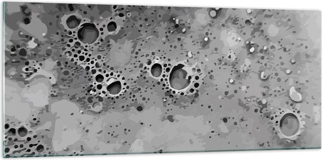 Bilder auf glas - Abstraktion modern - 120x50cm - Glasbilder - Wandbilder - Kunstdruck - zum Aufhängen bereit - Wanddekoration aus Glas - Glas Bil...