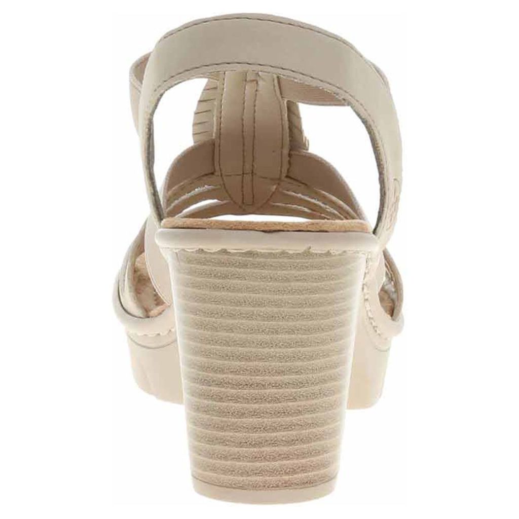Rieker Damen Klassische Sandalen 67526-62 Farbe: Beige Produktbild 4