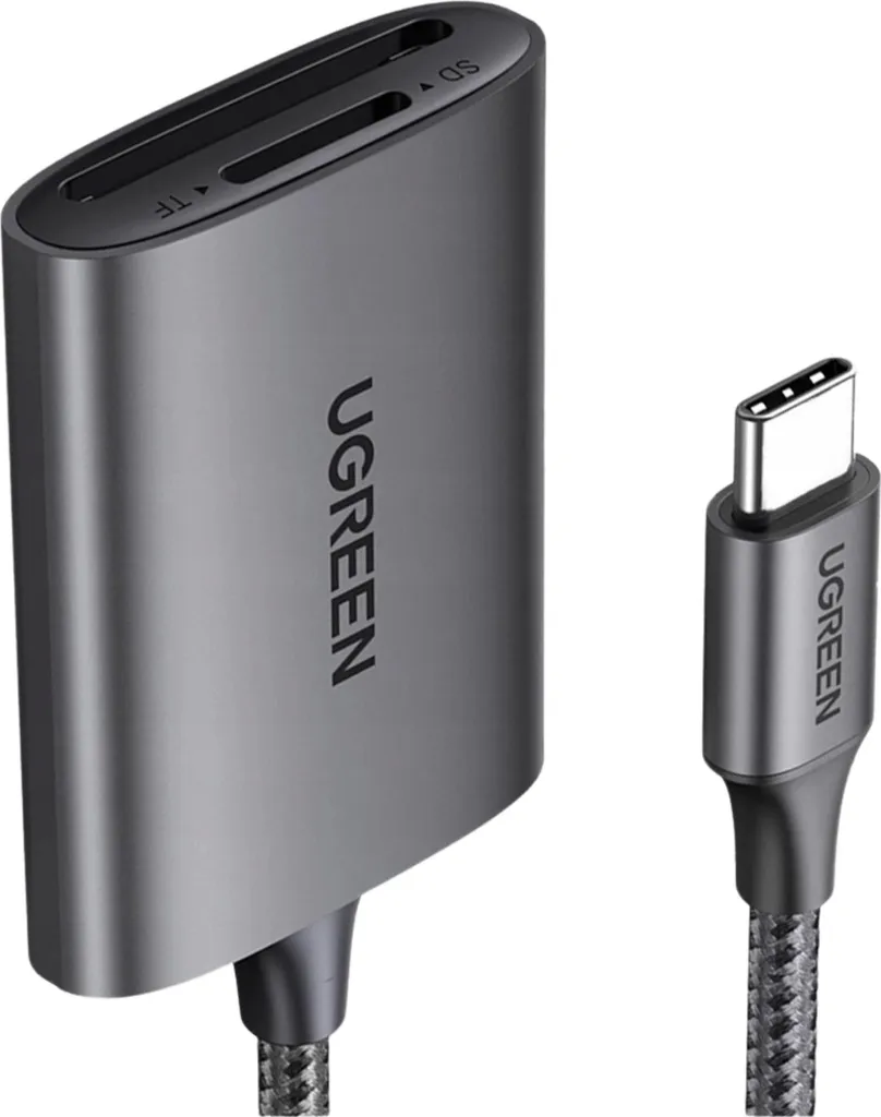 Lettore Smart Card Ugreen CM401 USB-C 3.1 5Gbps Dual Slot TF/SD