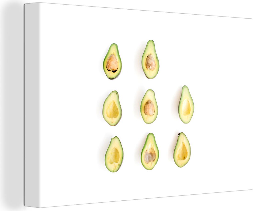 OneMillionCanvasses - Leinwandbilder - 150x100 cm, Avocado - Grün - Tropisch, Wandbilder Kunstdruck Wanddekoration