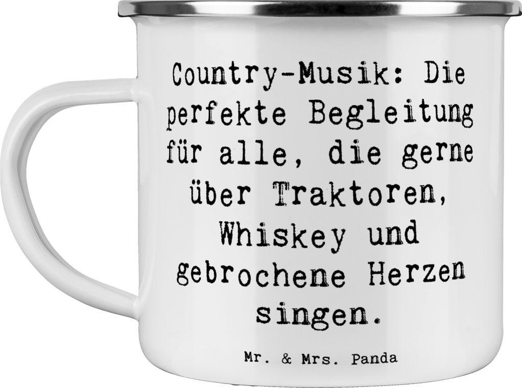 Mr. & Mrs. Panda Pott Spruch Country-Musik Herzstück - Weiß - Geschenk, amerikanischer Traum, Gitarre, gebrochene Herzen, rustikale Deko, individ...