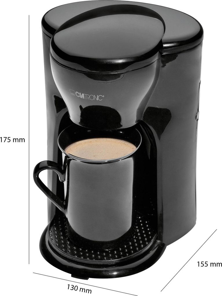CLATRONIC 263155 CLATRONIC KA 3356 Kaffeemaschine schwarz Image du produit 