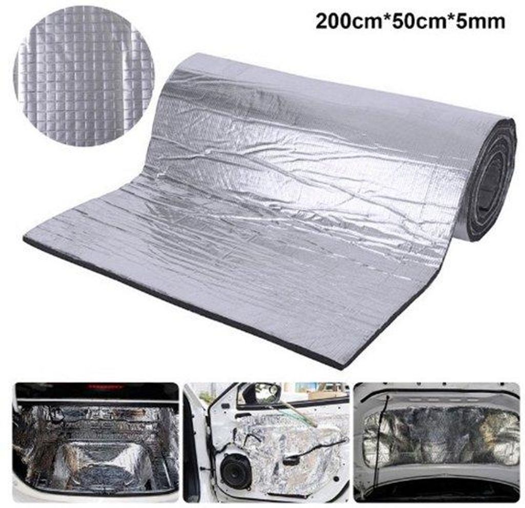 Schallschutz-Decke - 50cm*200cm*5mm Wärmeisolierende und schallschutzende Matte