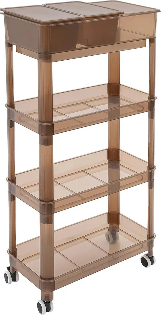 Carrello Portaoggetti Salvaspazio 4 Piani | Organizer Casa Marrone