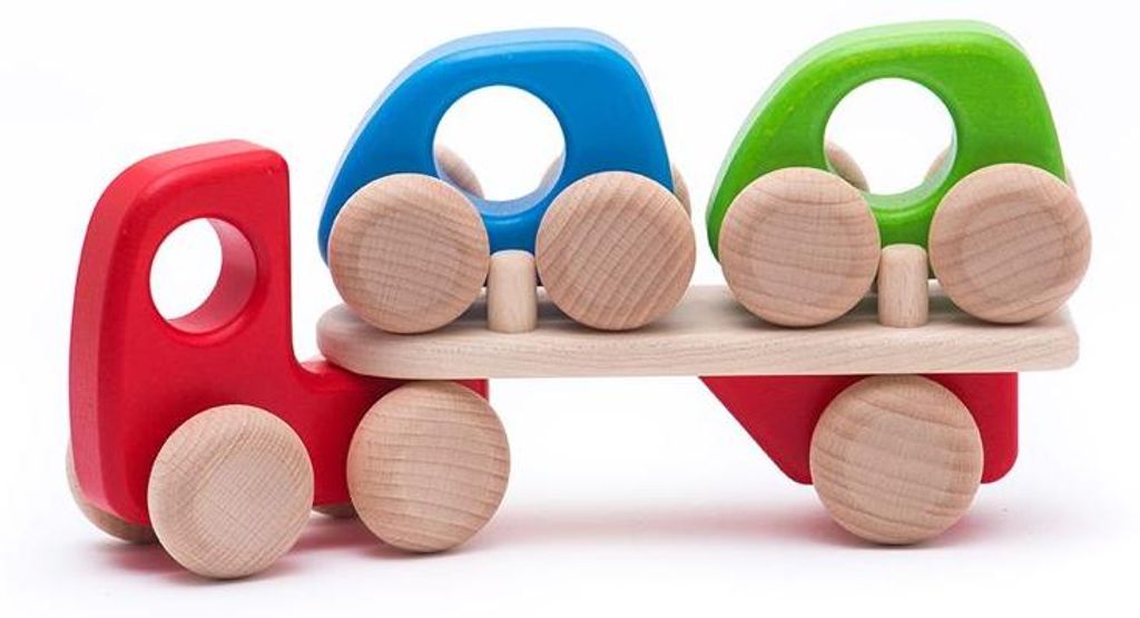 Bajo Autotransporter Spielzeugauto Multicolor - Lernspielzeug Karton