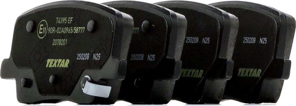 TEXTAR Bremsbeläge Satz Hinten für SSANGYONG REXTON (Y400) Produktbild 