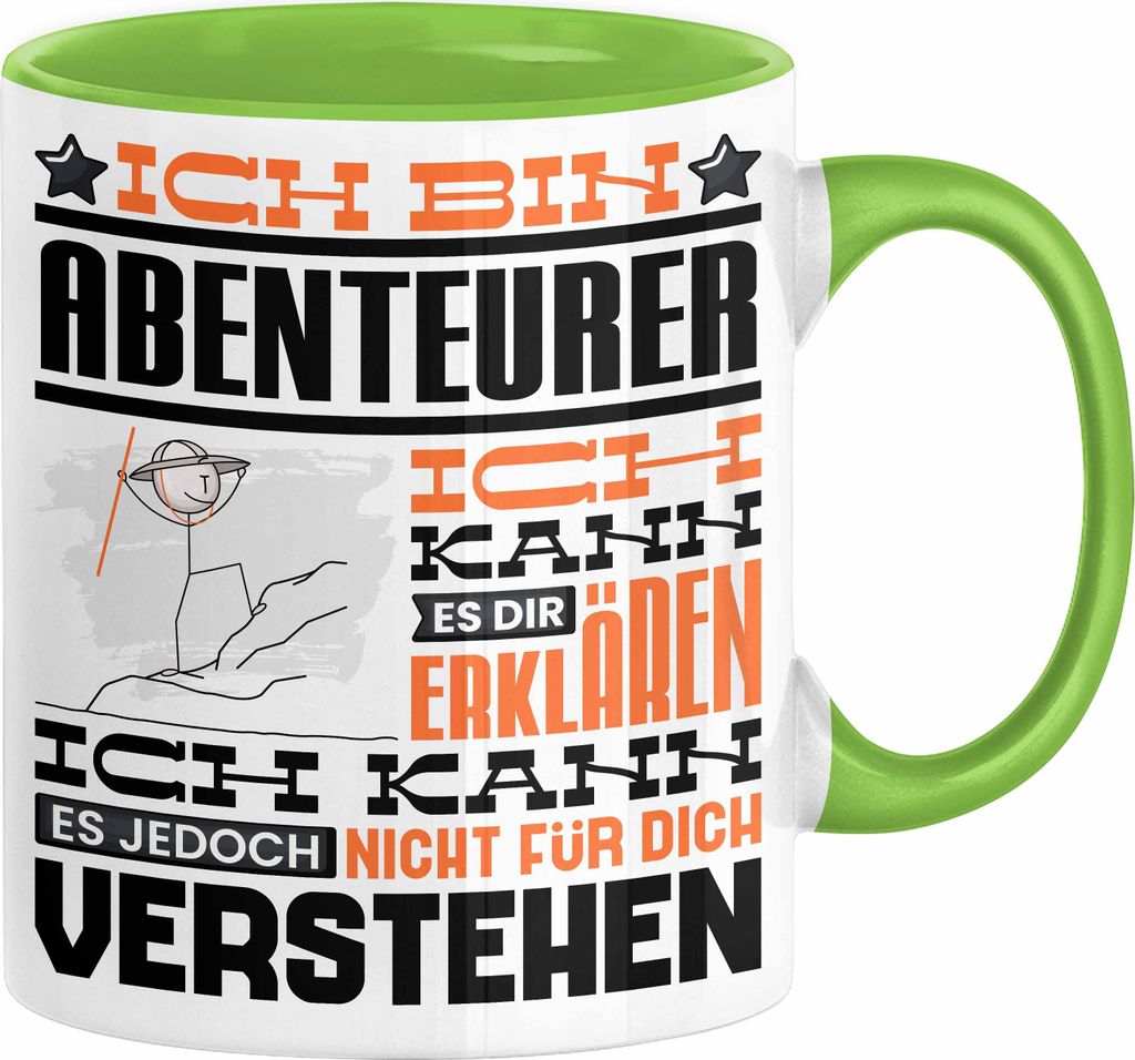 Abenteurer Geschenk Tasse Lustige Geschenkdiee für einen Produktbild 
