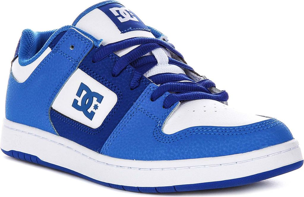 Dc Shoes Manteca 4 Schnür Ledersneaker in Blau Weiß – 9 Produktbild 
